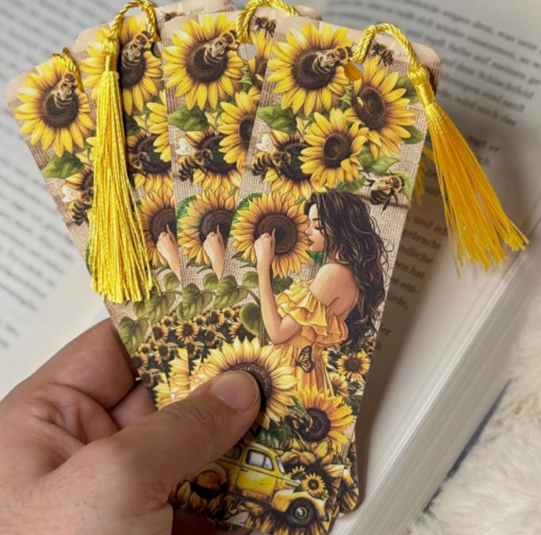 Sunflower Girl Lesezeichen