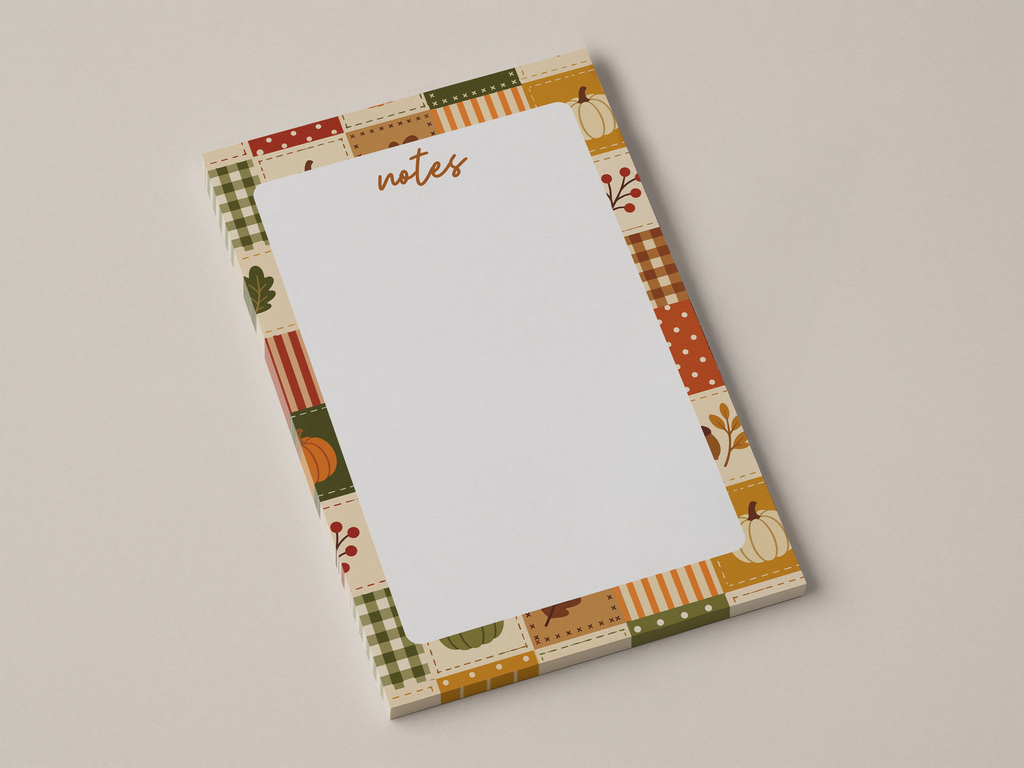 Notizblock – Herbst Patchwork