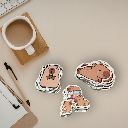 Capybara Sticker Bundle – 3er Set