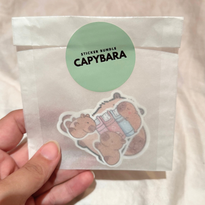 Capybara Sticker Bundle – 3er Set