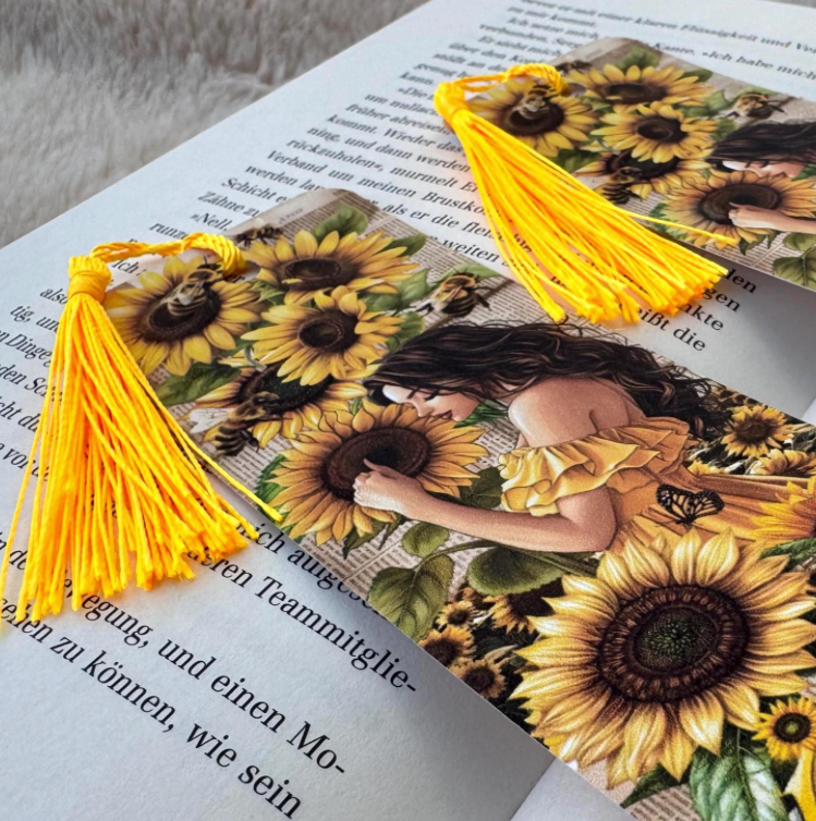 Sunflower Girl Lesezeichen