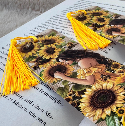 Sunflower Girl Lesezeichen