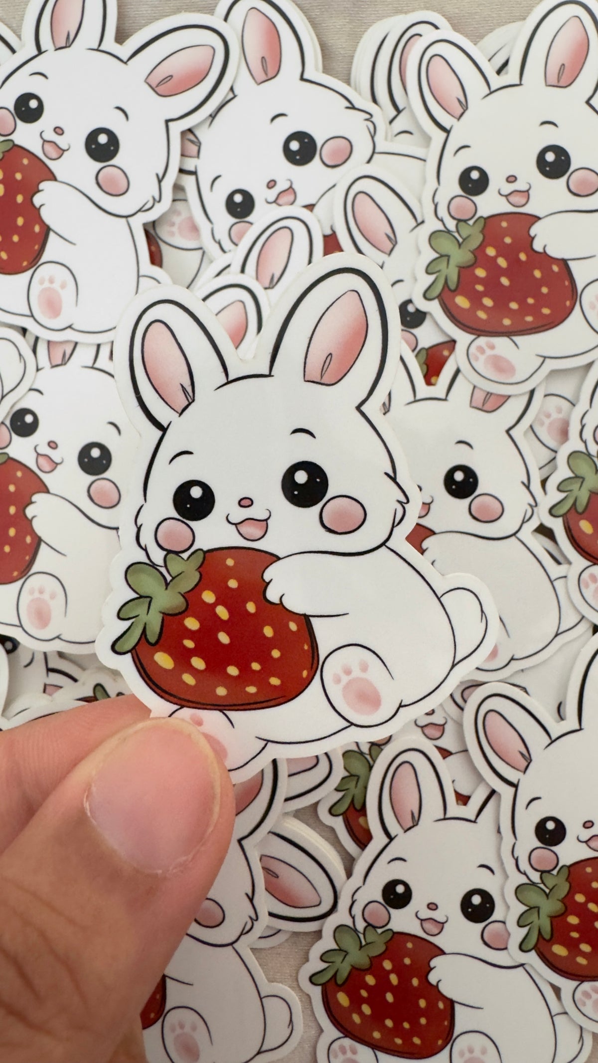 Strawberry Bunny Sticker