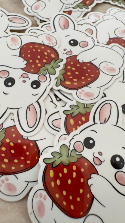 Strawberry Bunny Sticker