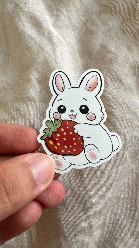 Strawberry Bunny Sticker