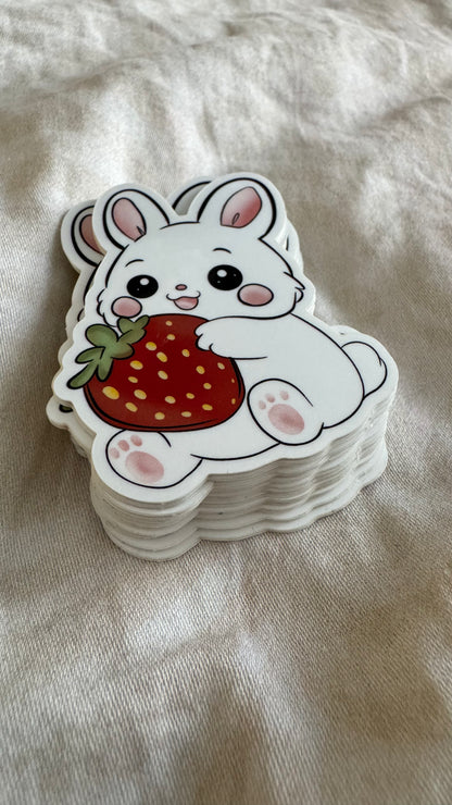 Strawberry Bunny Sticker