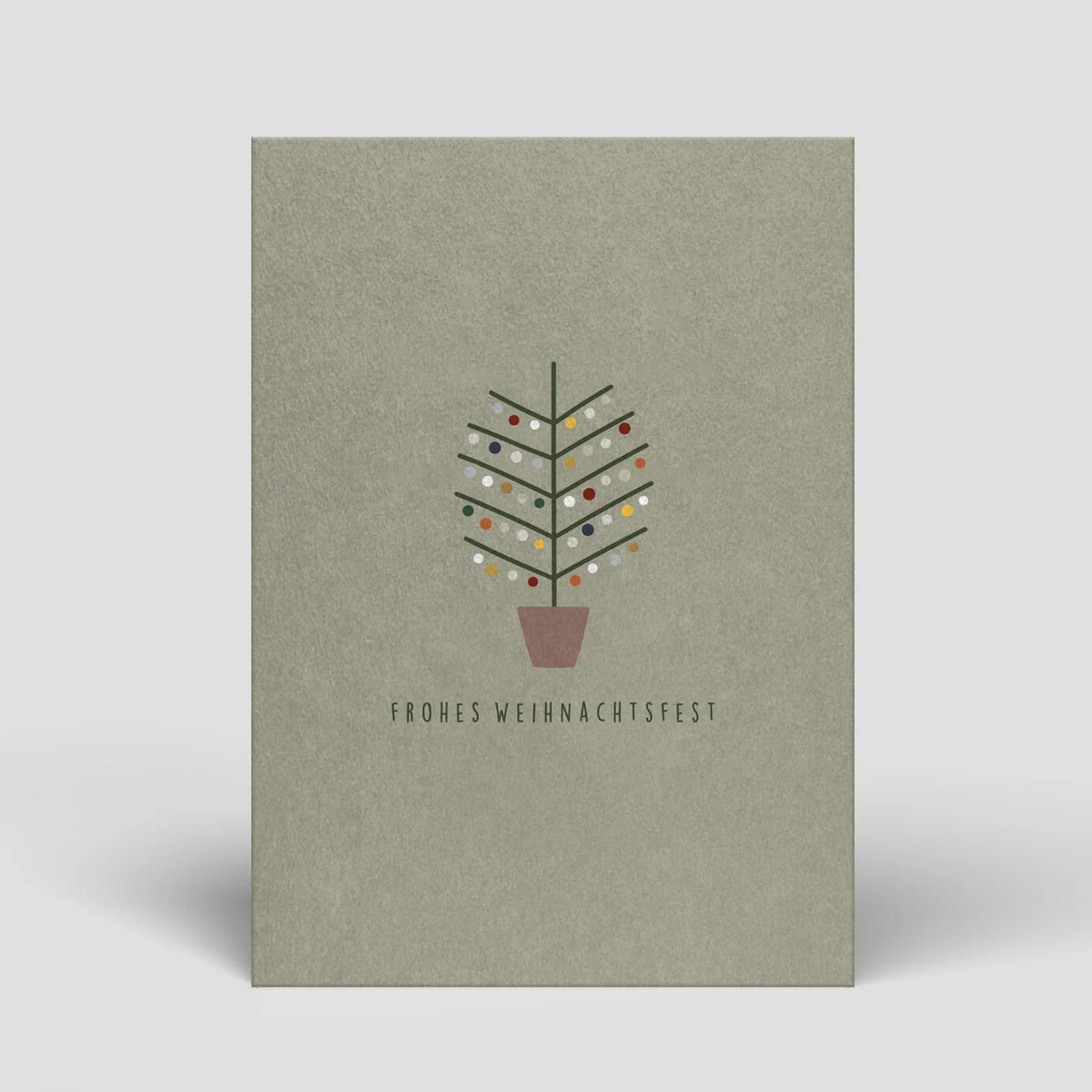 Weihnachtskarte - Tannenbaum mit Kugeln - Nr.11