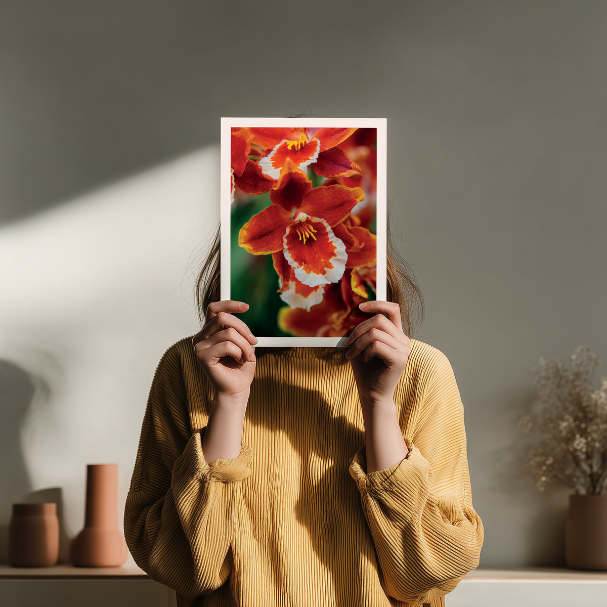 Cattleya Orchidee Kunstdruck