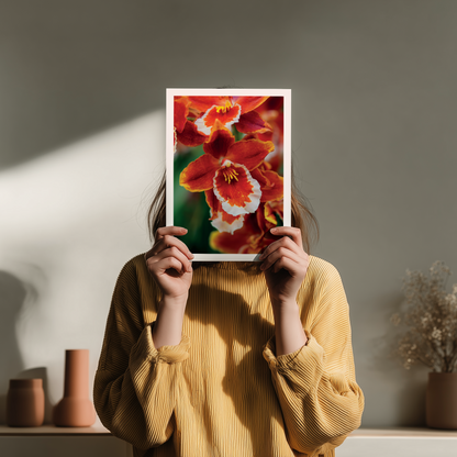 Cattleya Orchidee Kunstdruck