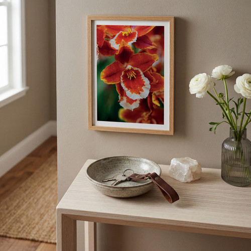 Cattleya Orchidee Kunstdruck