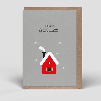 Klappkarte - Weihnachtshaus - Nr. 292