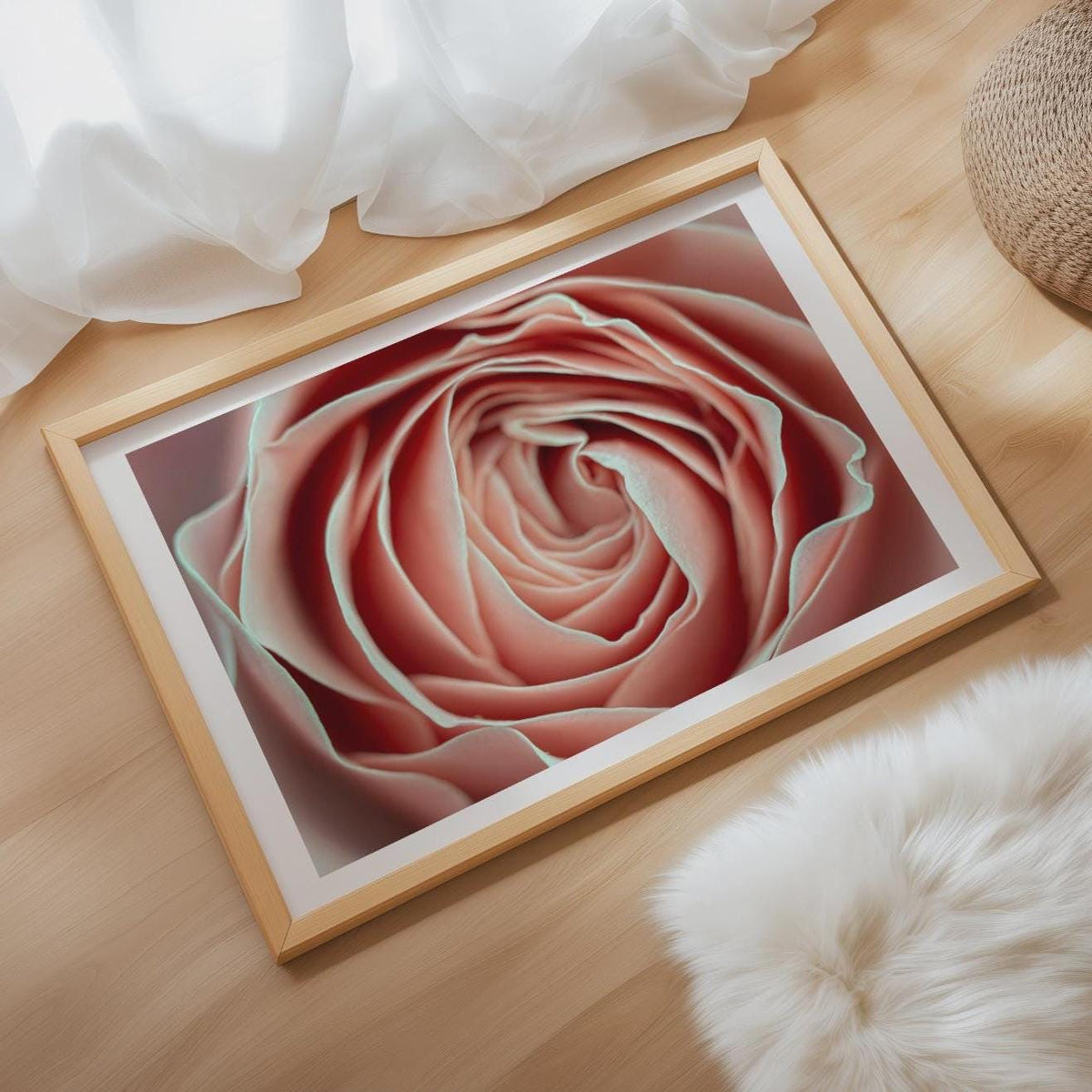 Art Print A4 – Rosenblüte – Hochwertiger Kunstdruck auf nachhaltigem Recycling Papier gedruckt