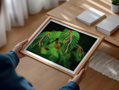 Botanischer Kunstdruck Greenery – Pflanzenposter A4